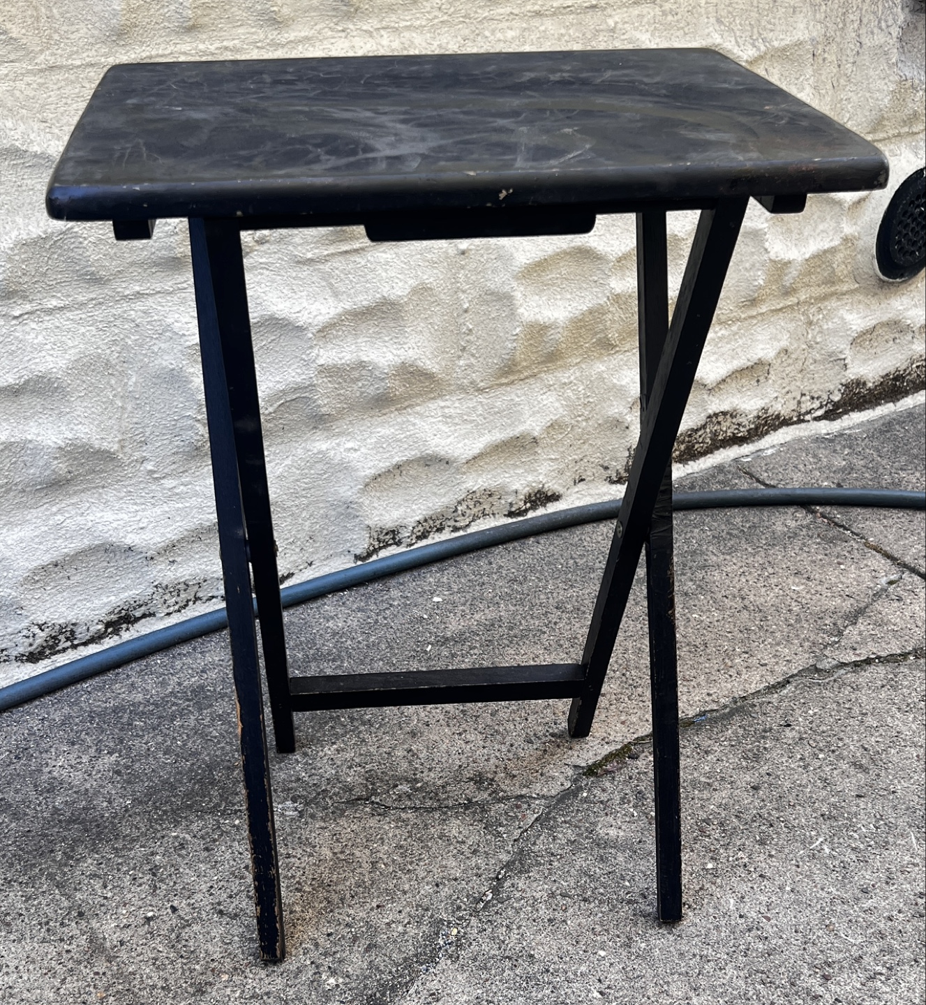 Folding Wood TV Laptop Tray Table