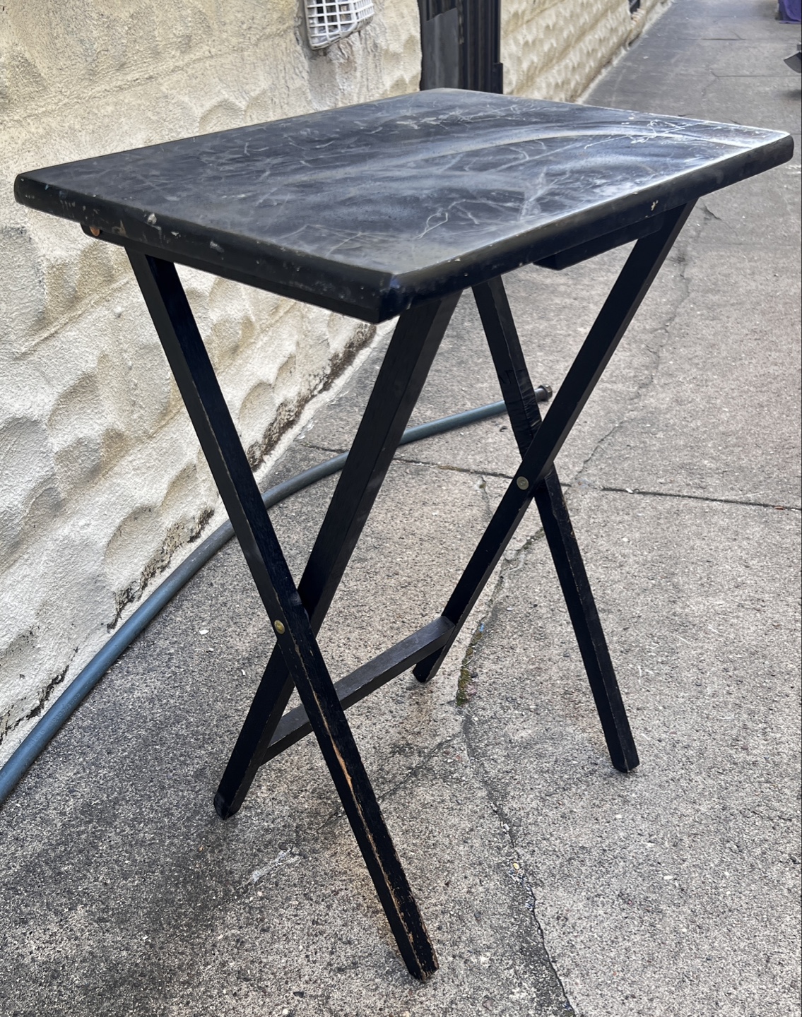 Folding Wood TV Laptop Tray Table - photo 2