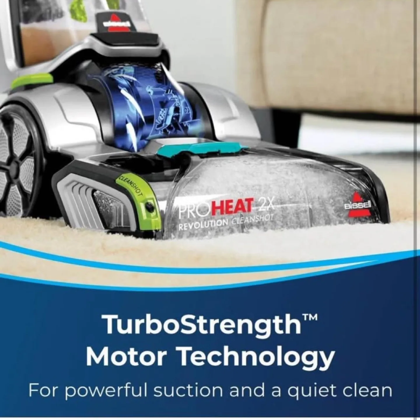 Bissell ProHeat 2X Revolution Pet Pro Carpet Cleaner image indicator(2)