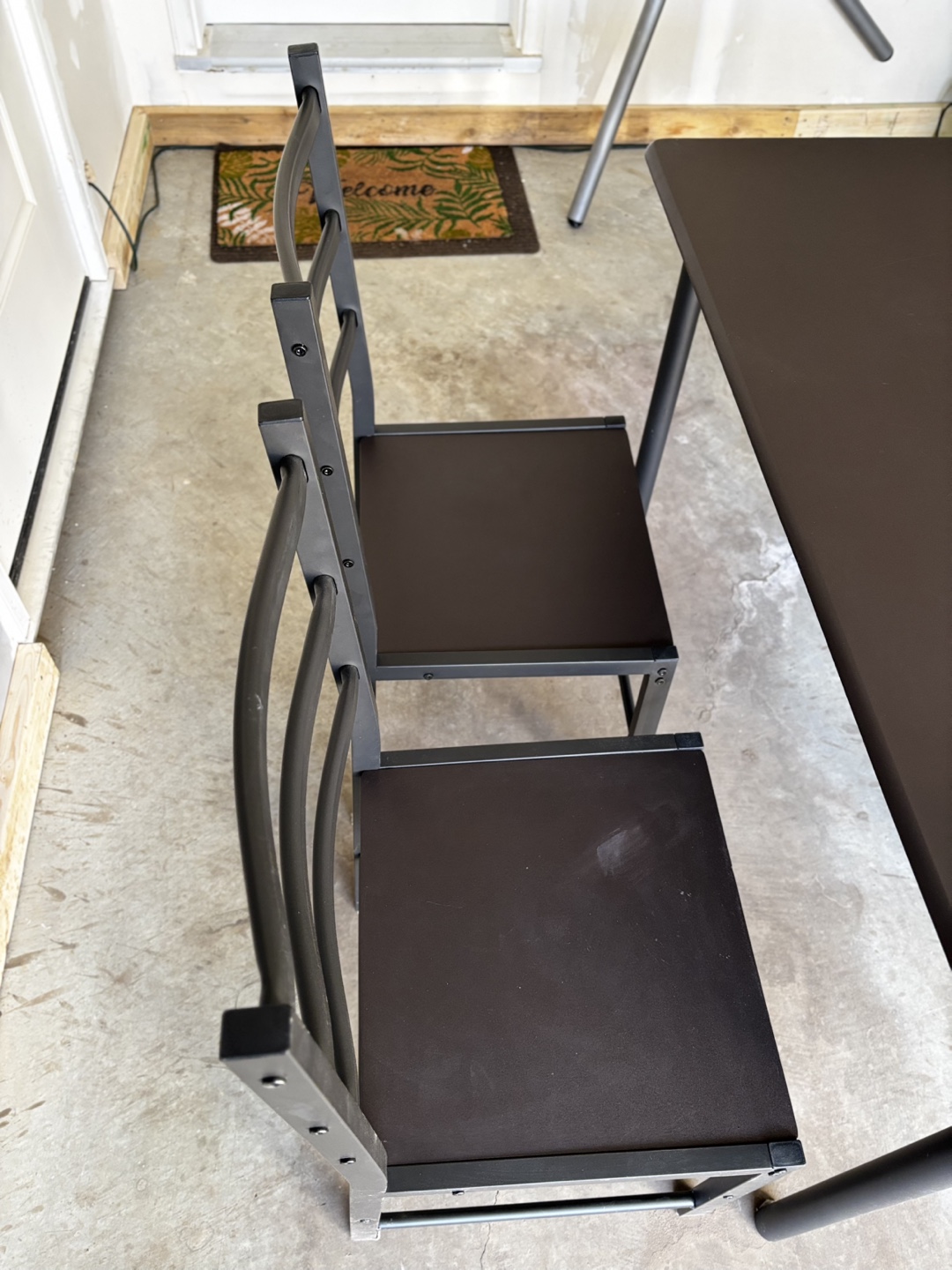 Black 5-Piece Dining Set - Table and Four Chairs - photo 2