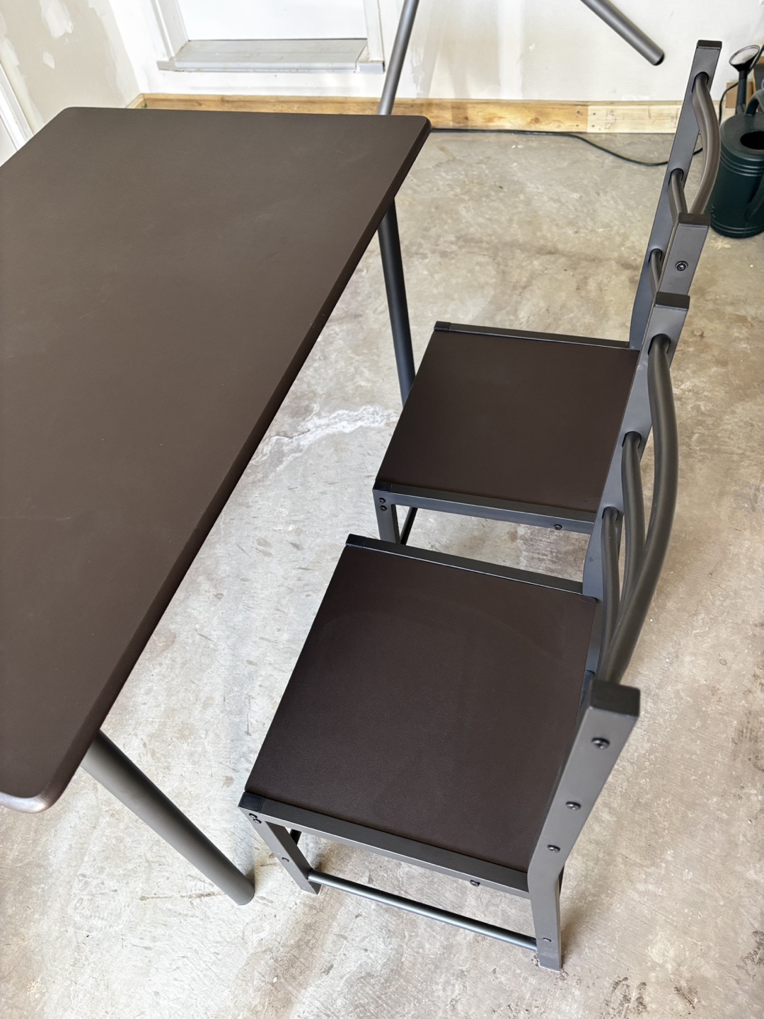 Black 5-Piece Dining Set - Table and Four Chairs - photo 3