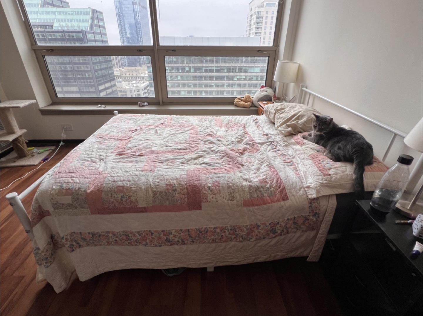 White Metal Full-Size Bed Frame - photo 3