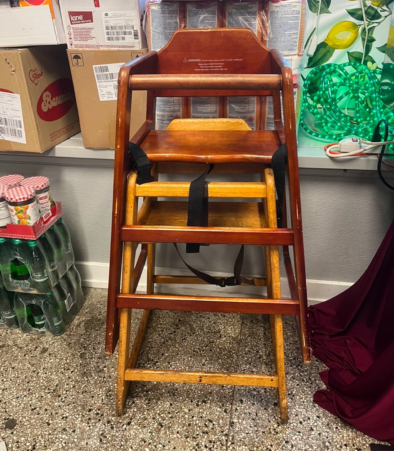 Restaurant style Wooden High Chairs one for $30 or both for $50 - photo 2