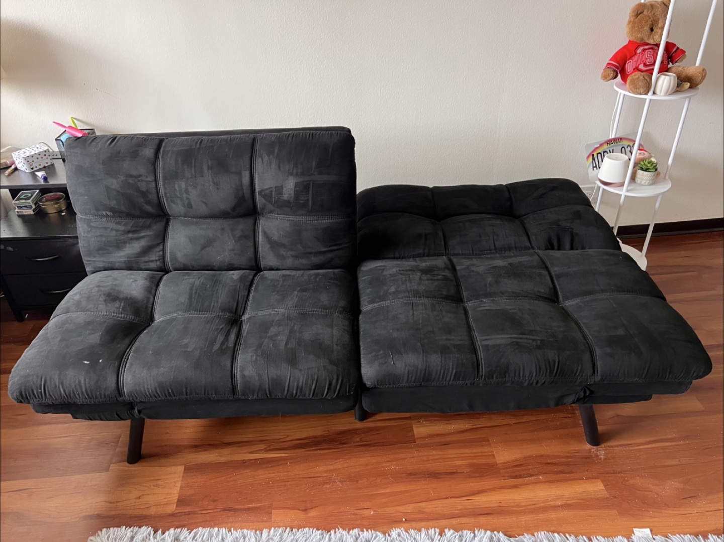 Black Futon Couch - photo 4