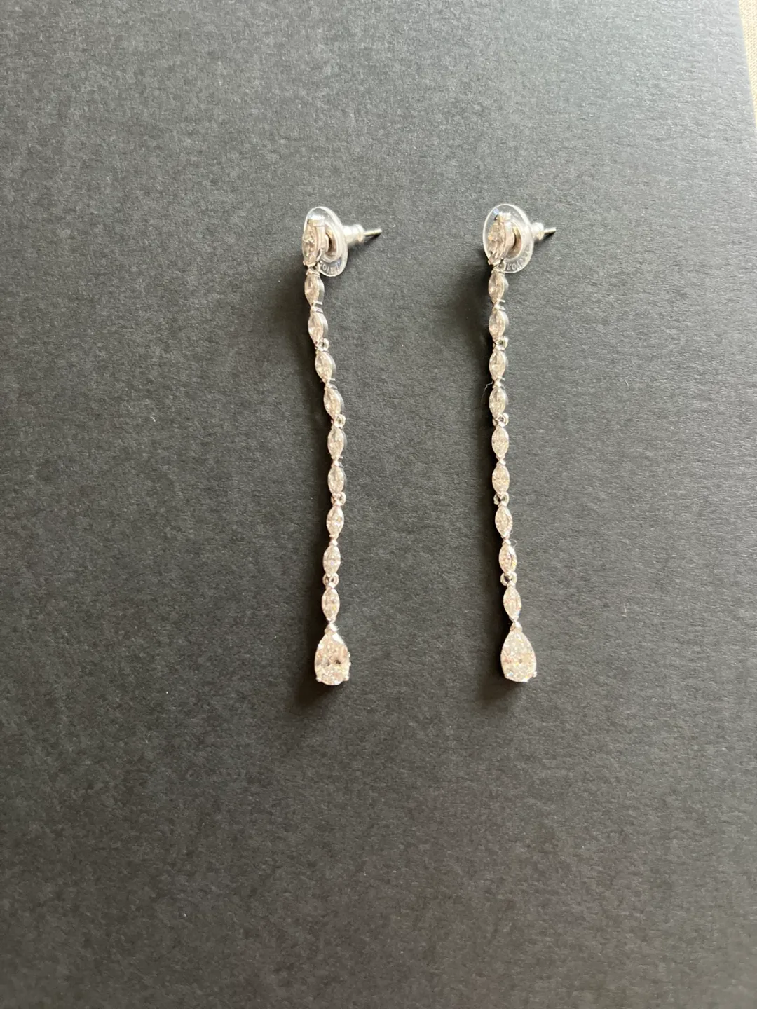 Elegant Crystal Drop Earrings - Set of Three thumbnail