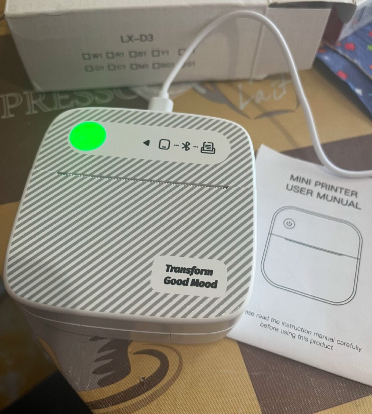 Portable Mini Thermal Printer - Instant Printing