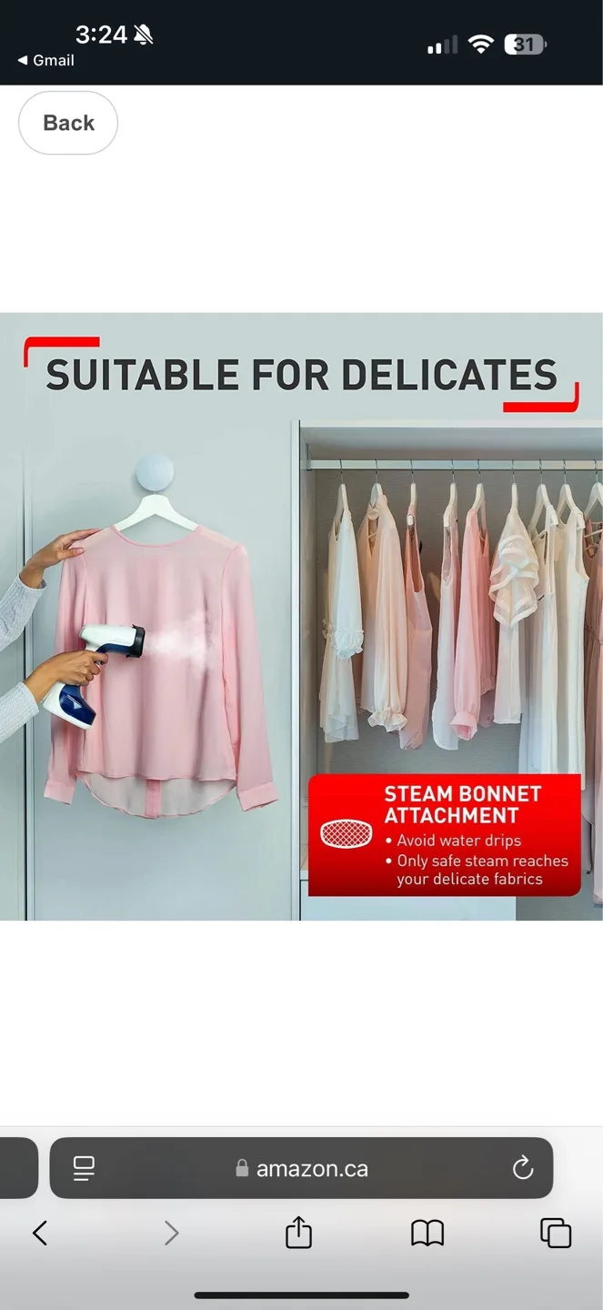 Tefal Access Steam Travel Garment Steamer image indicator(7)