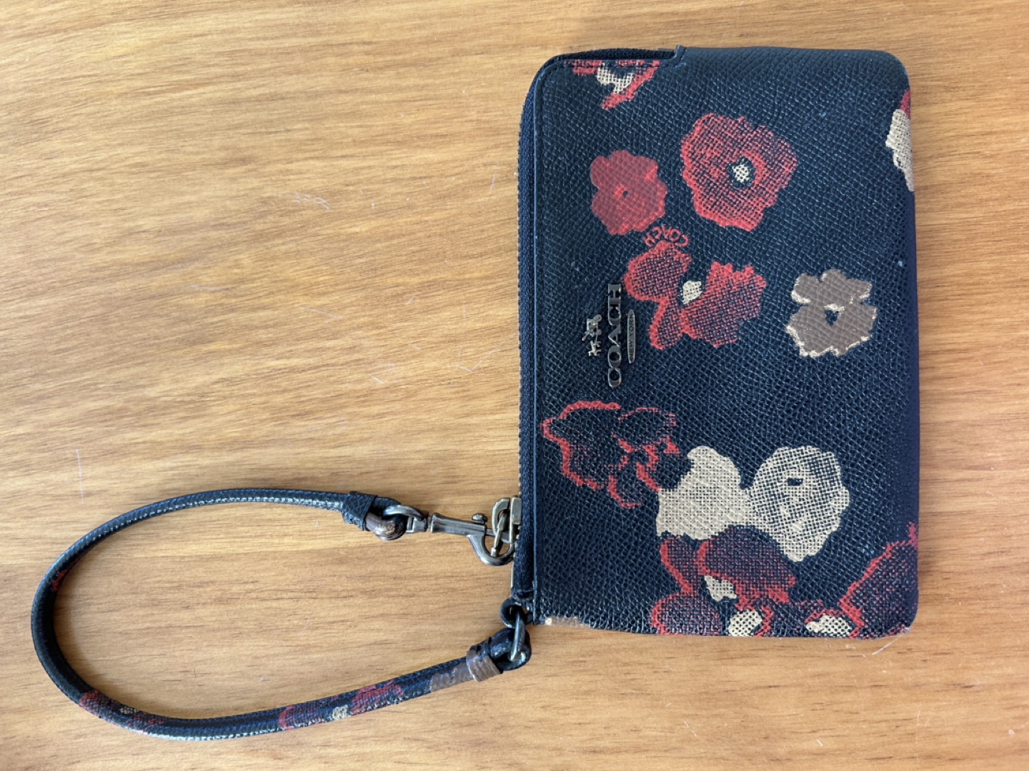 Coach Floral Wristlet