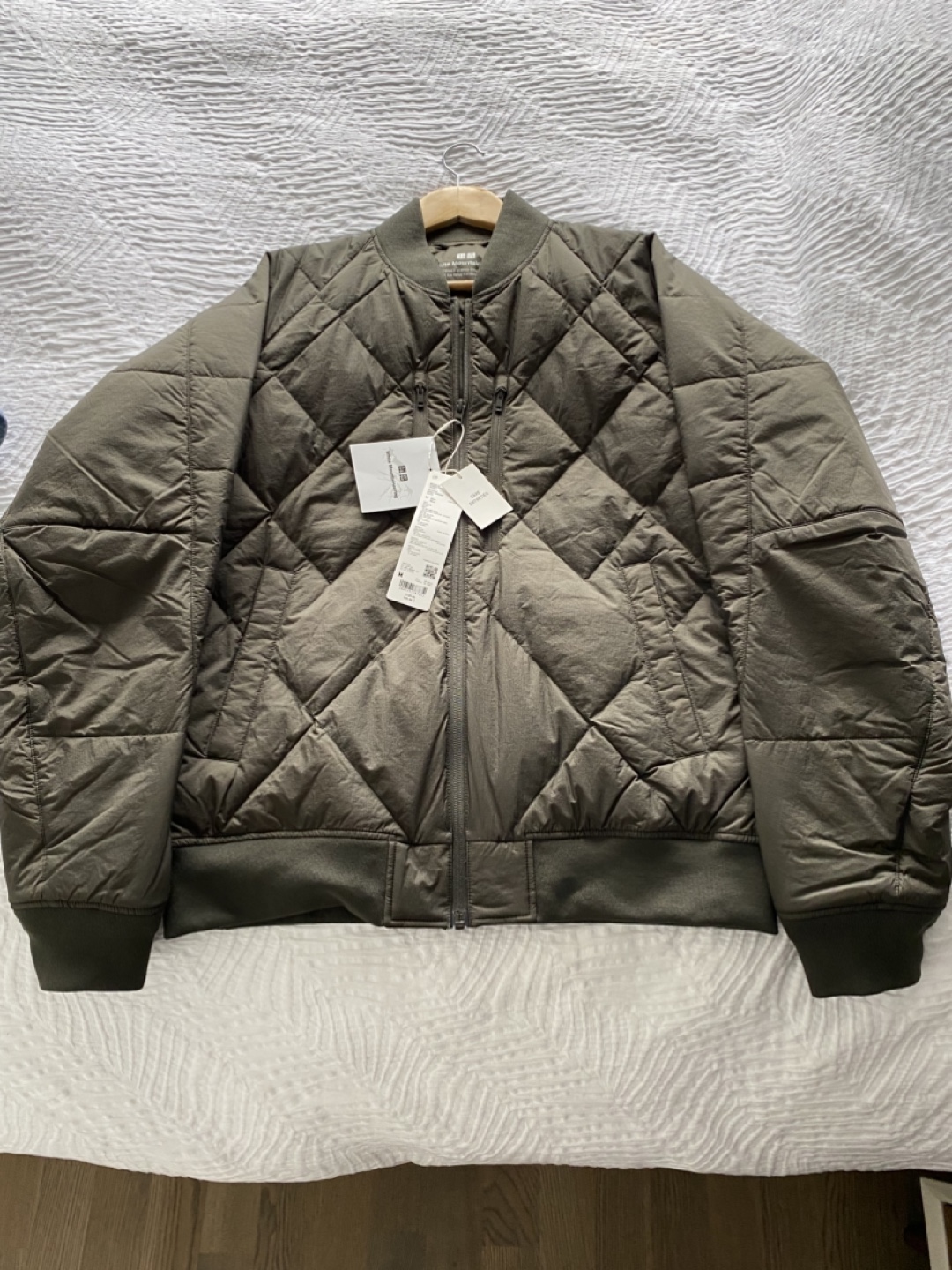 Uniqlo Hybrid Down Jacket - Olive - Medium