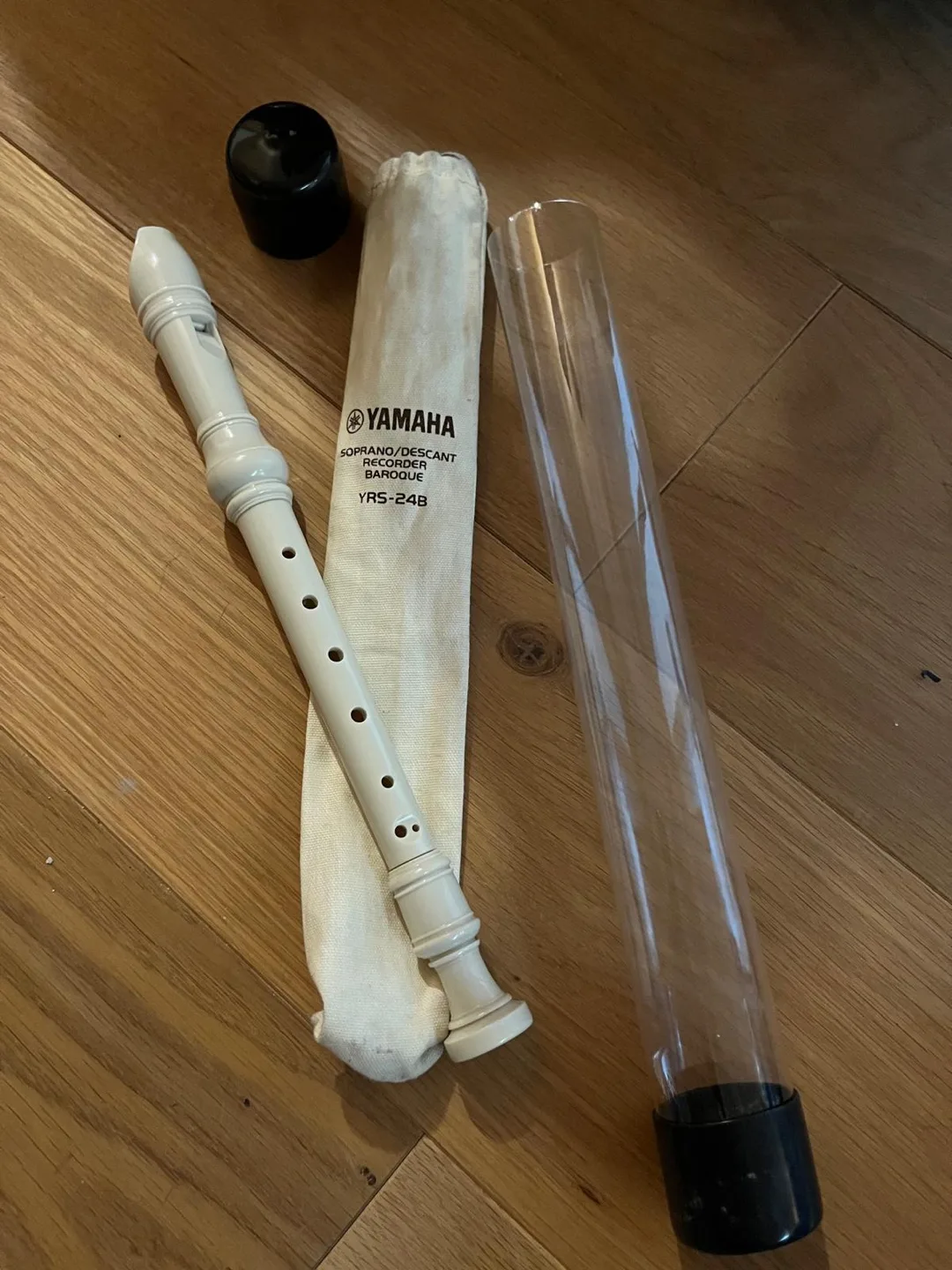 Yamaha Soprano/Descant Recorder YRS-24B with Case and Hard Tube thumbnail