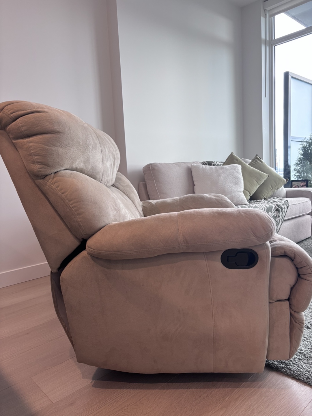 Beige Recliner Chair