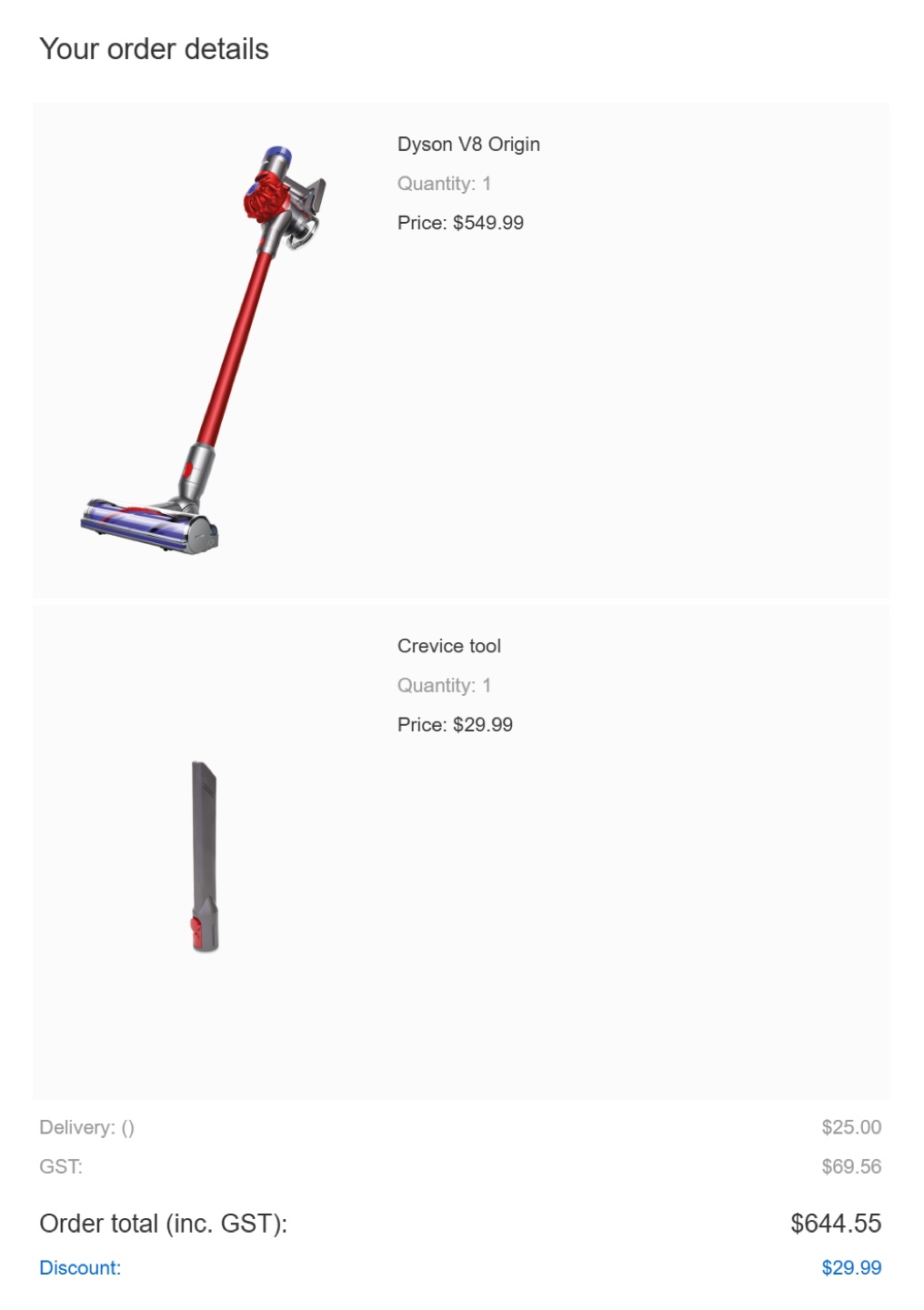 Dyson V8 Origin Cordless Vacuum Cleaner with Crevice Tool - photo 2