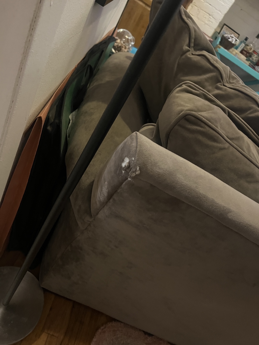 COMFY gray microfiber sofa - photo 4