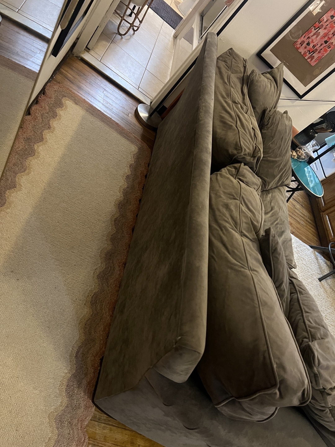 COMFY gray microfiber sofa - photo 3