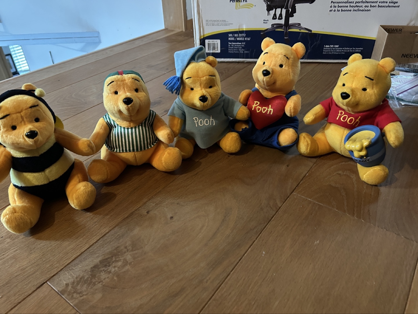 Winnie the Pooh Plush Toy Set Collectible.