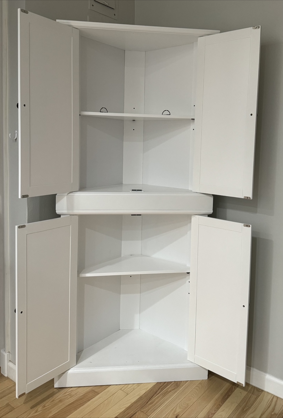 CROSLEY FURNITURE Shoreline White Corner Pantry - photo 2