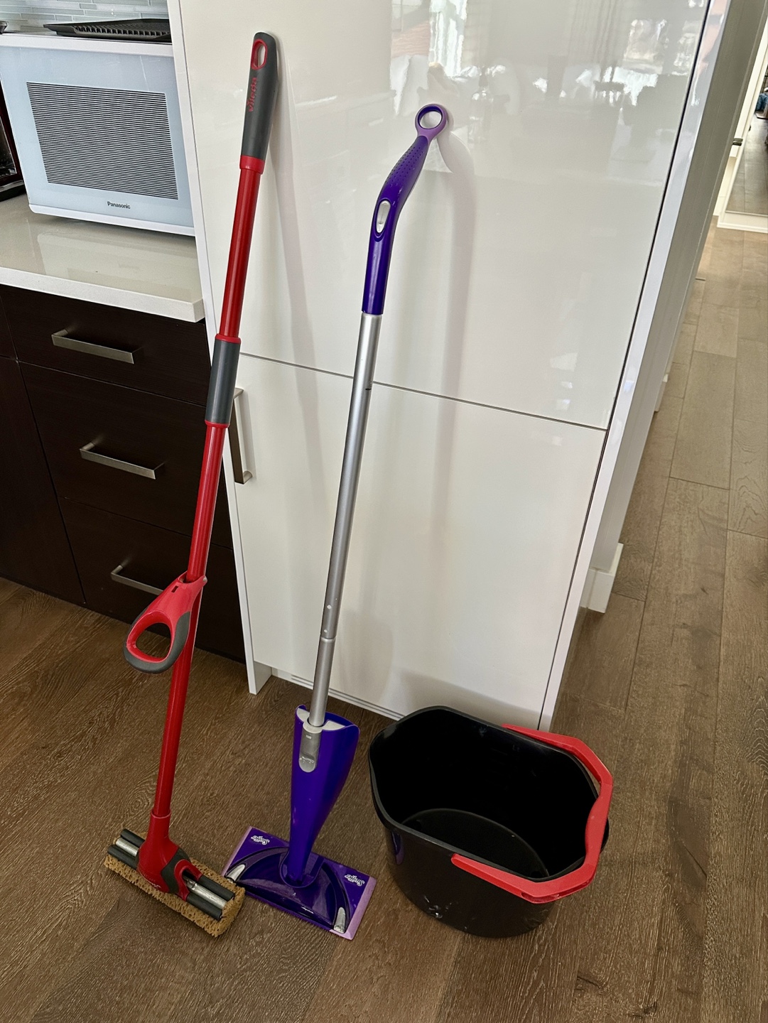 Mop, Swiffer Wetjet and Bucket
