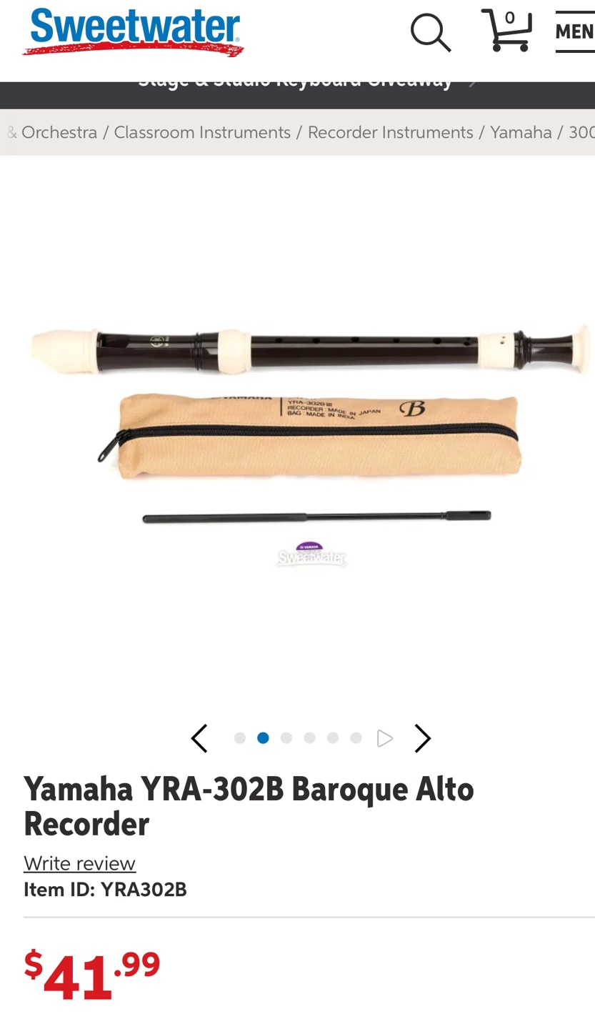 Yamaha YRA-302B Baroque Alto Recorder - photo 4