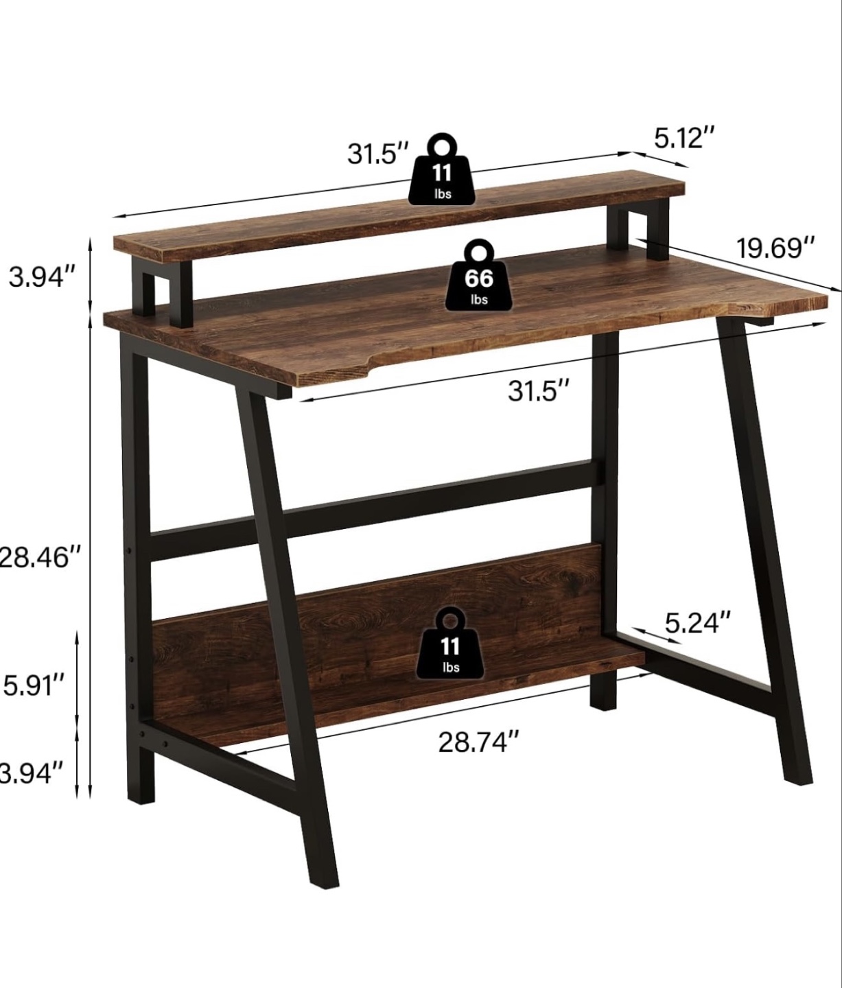 Small desk + protection pad - photo 2
