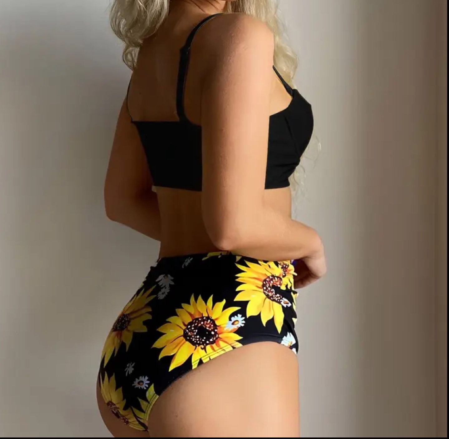 Two Women's Bikinis - Tropical Floral & Sunflower Print - photo 4