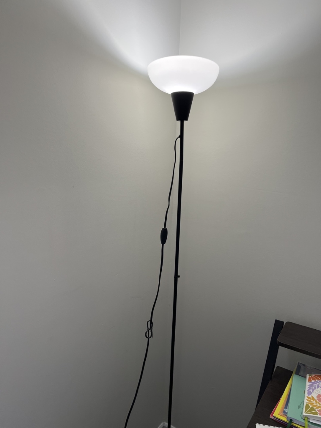Floor Lamp - Simple Design, White Shade