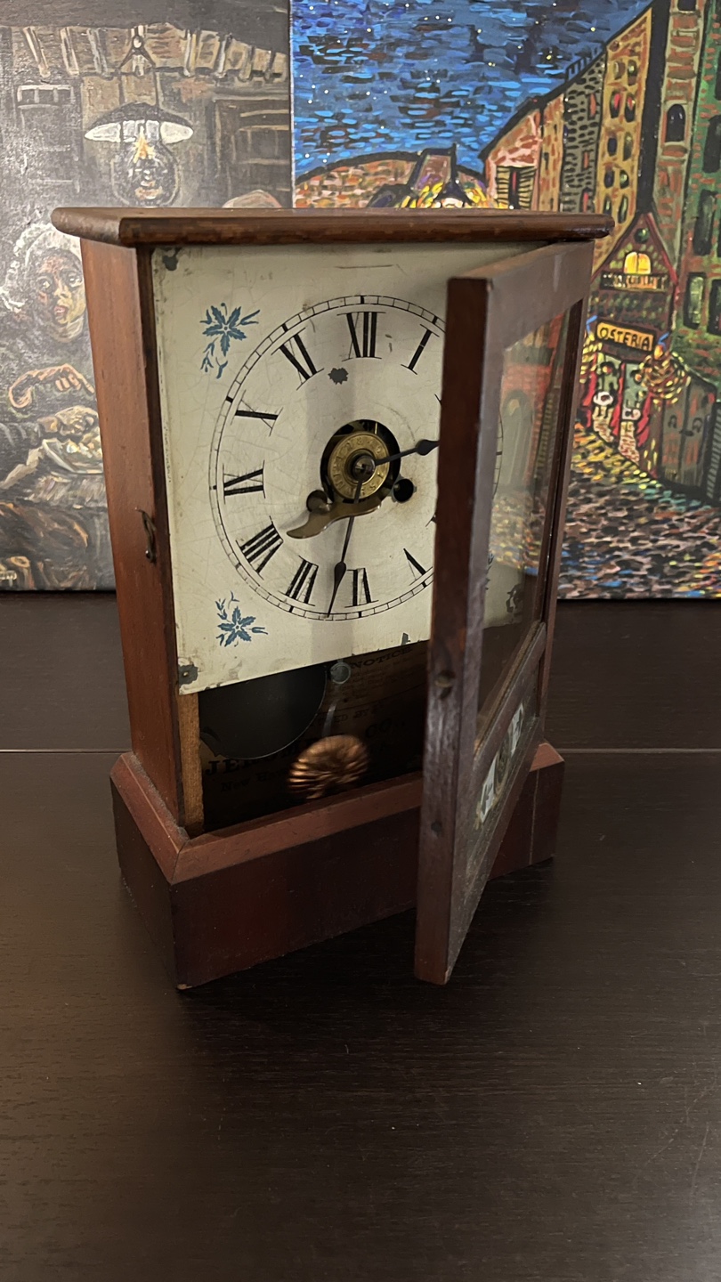 Gorgeous Antique Wooden Shelf Clock - photo 3