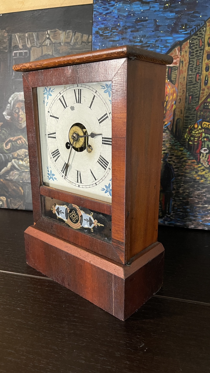 Gorgeous Antique Wooden Shelf Clock - photo 4