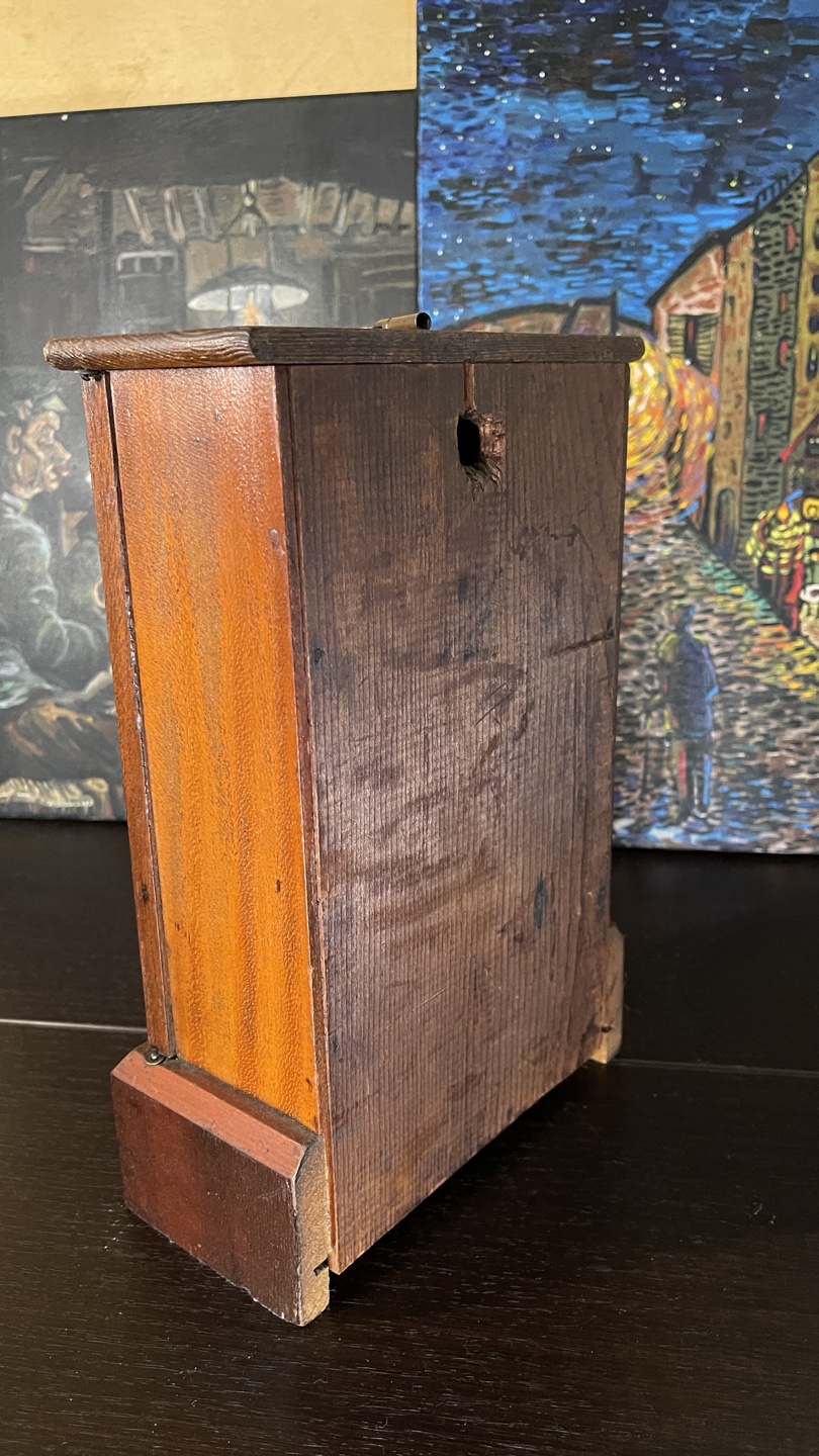 Gorgeous Antique Wooden Shelf Clock - photo 5