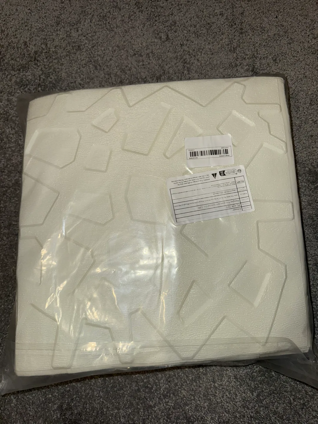 20 Pack Off White 3D Wall Panels. image indicator(3)