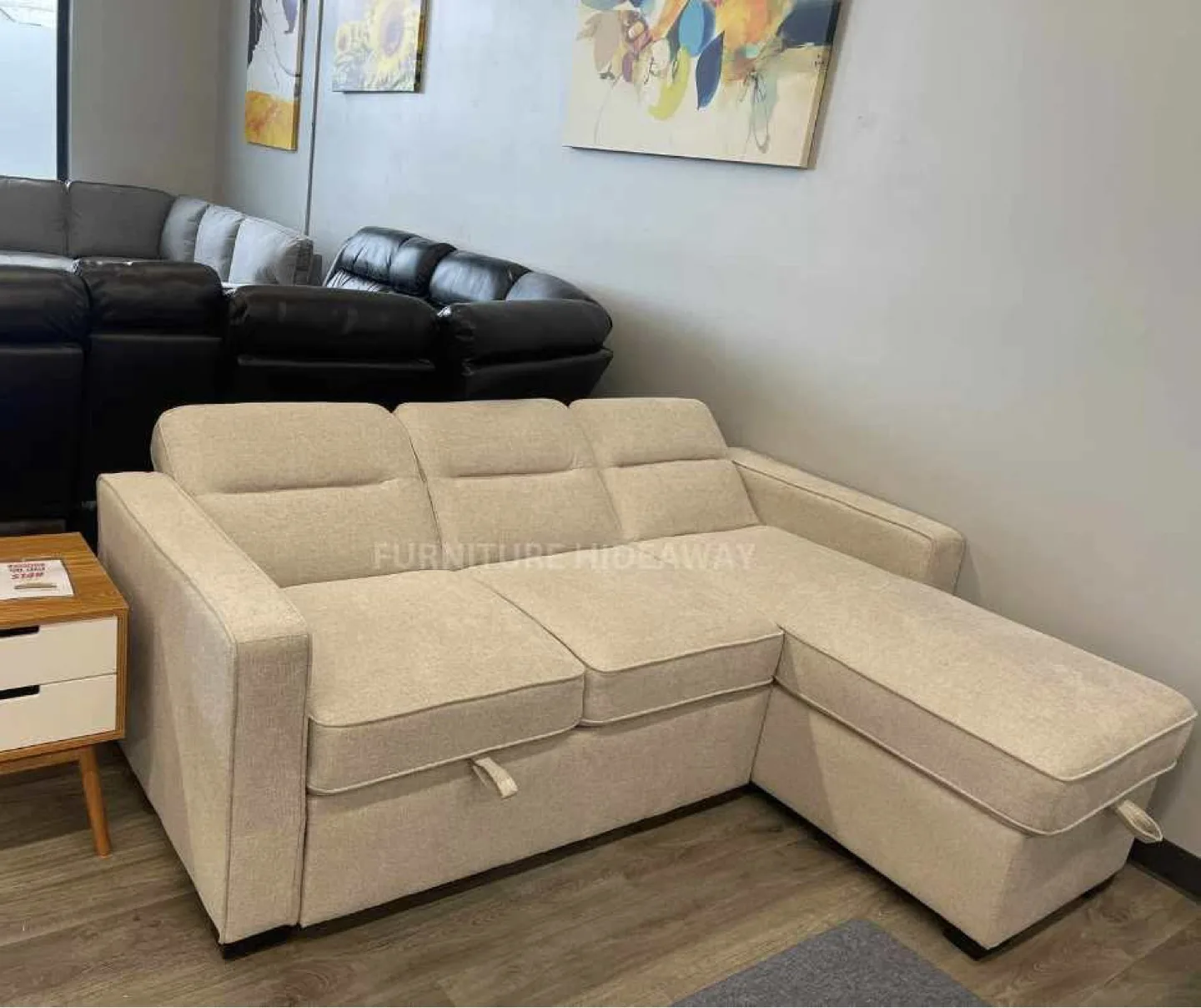 NEW FABRIC ✨ SLEEPER SECTIONAL SOFA 🔥 thumbnail
