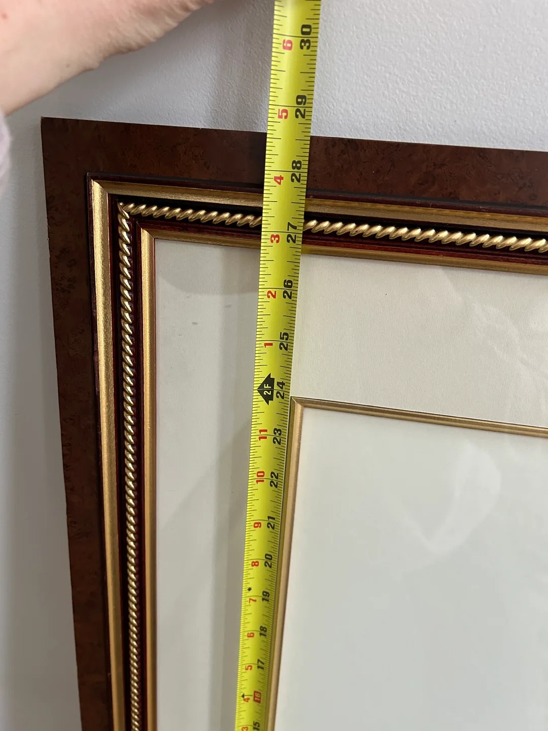 Antique Greek Pottery Print Framed in Dark Wood image indicator(9)