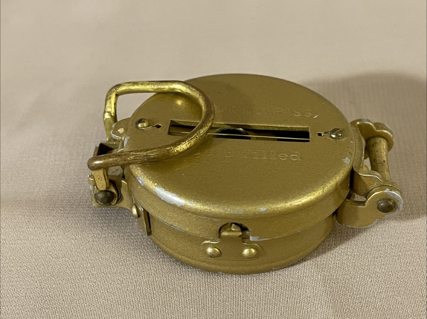 Vintage Lensatic Liquid Filled Compass - photo 2