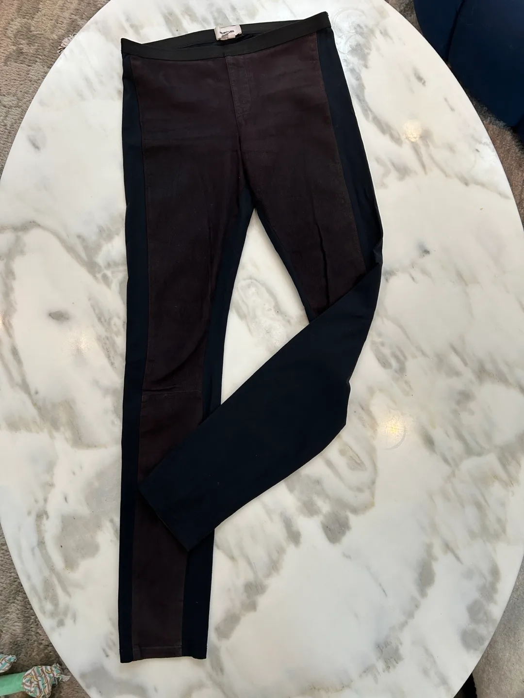 Vintage Helmut Lang 2-tone Lamb Leather Pants - Size 4 image indicator(6)