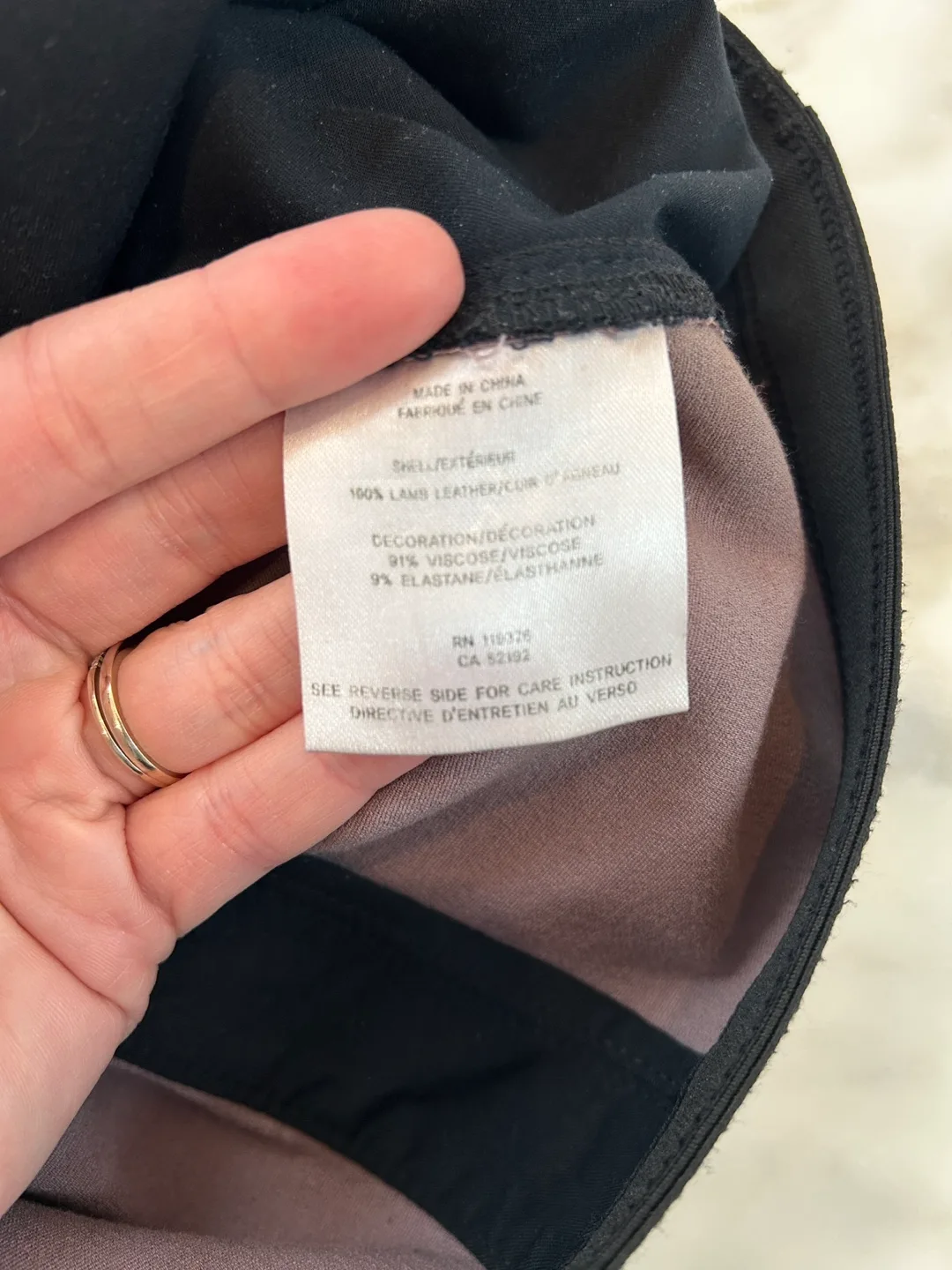 Vintage Helmut Lang 2-tone Lamb Leather Pants - Size 4 image indicator(5)