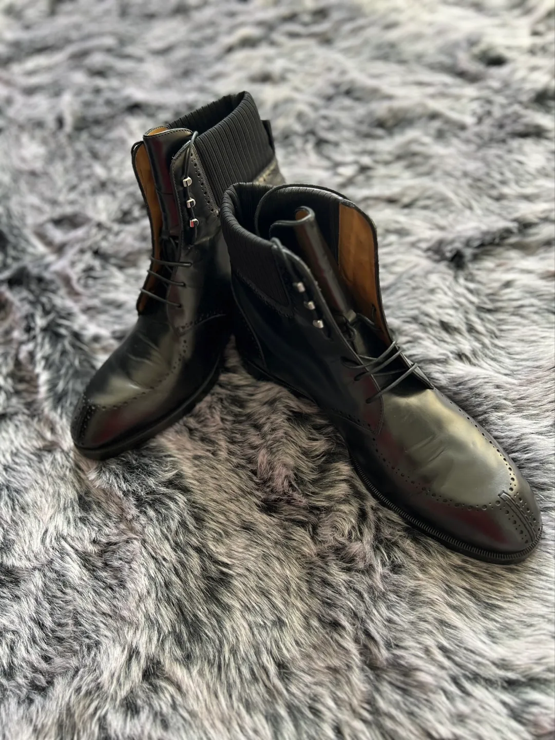 Authentic Christian Louboutin Black Leather Boots image indicator(6)