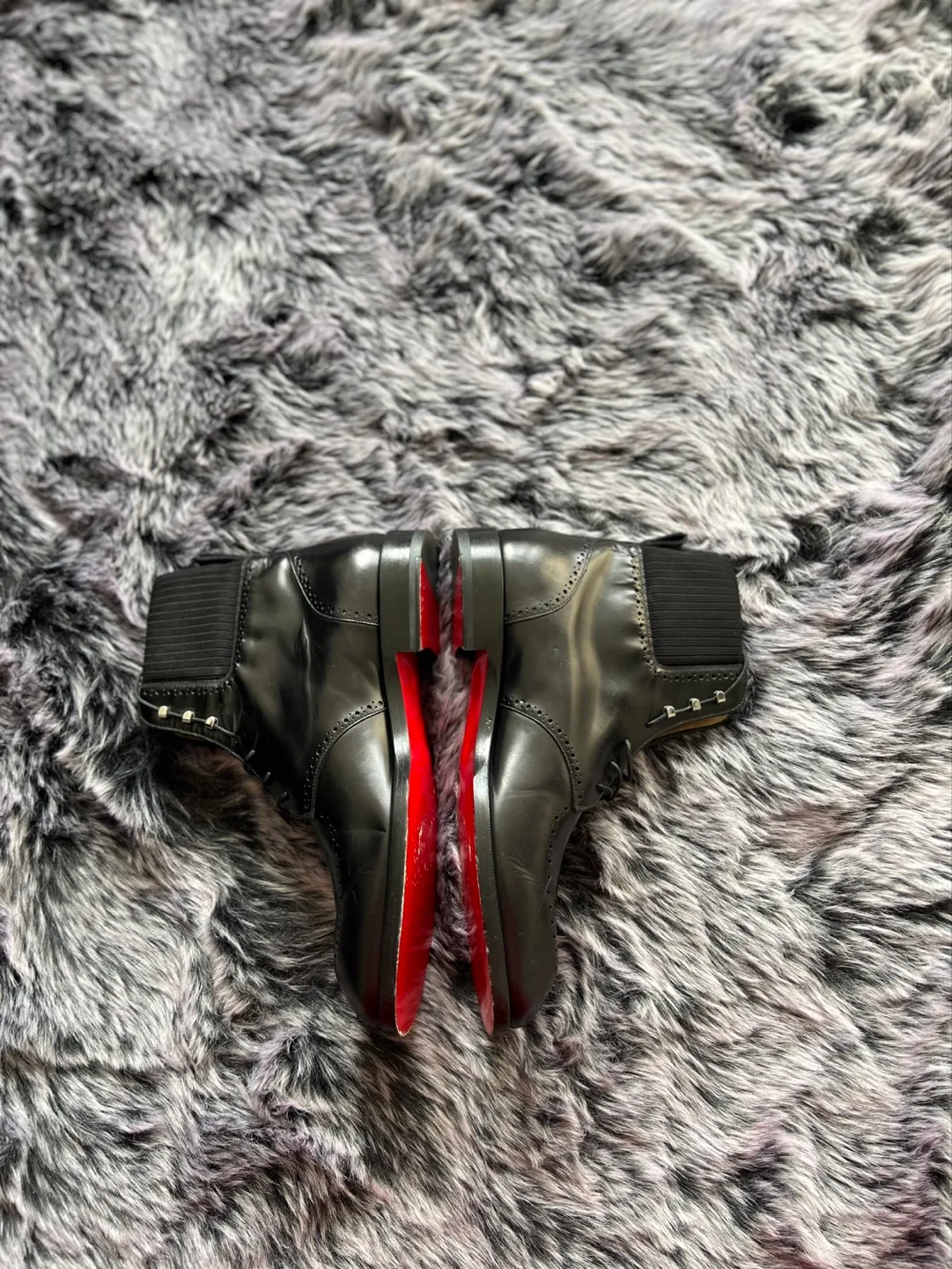 Authentic Christian Louboutin Black Leather Boots image indicator(4)