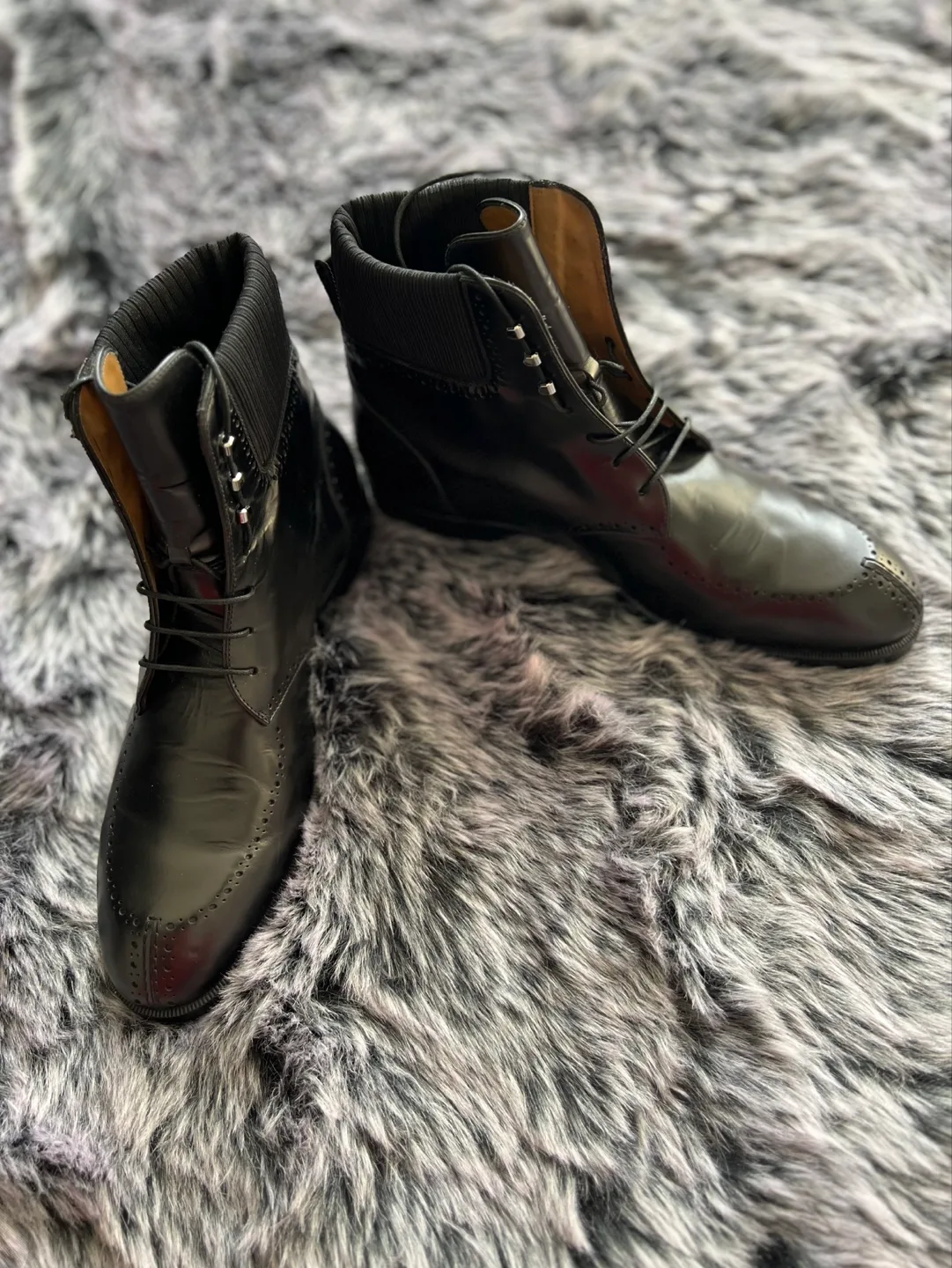 Authentic Christian Louboutin Black Leather Boots image indicator(5)