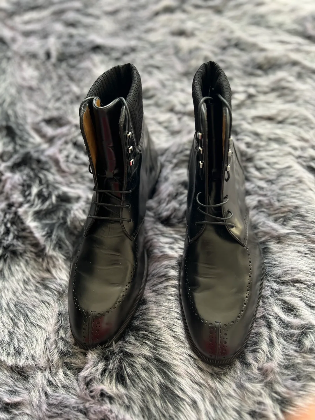Authentic Christian Louboutin Black Leather Boots image indicator(3)
