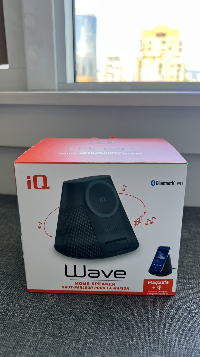 iQ Wave Home Speaker with Wireless Charging