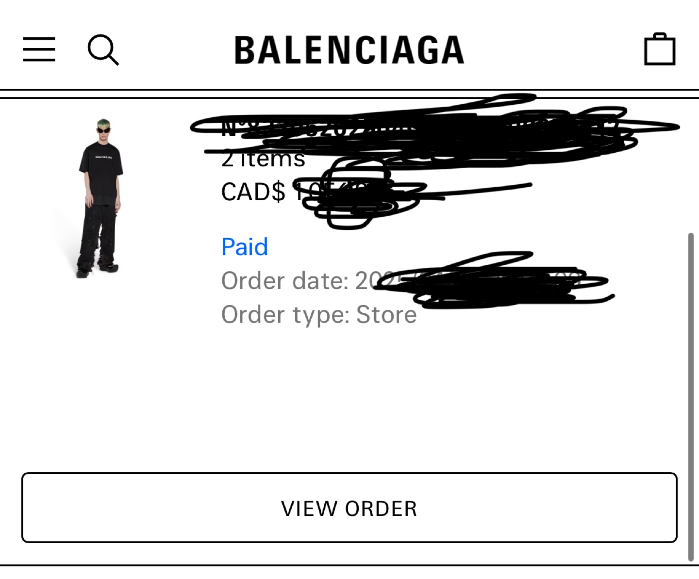 Balenciaga mirrored Logo T-Shirt - photo 2