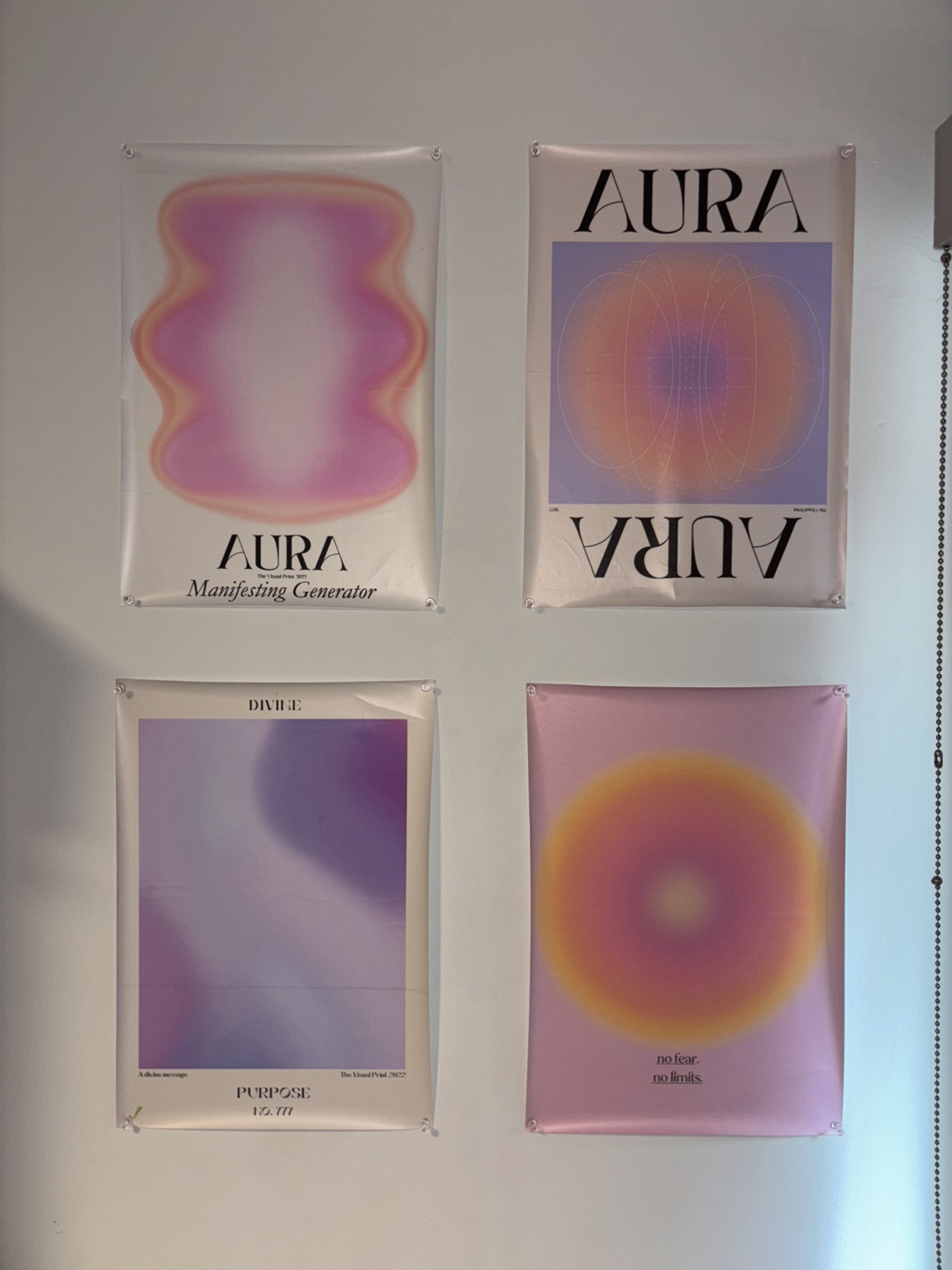 Set of Five Aura Posters