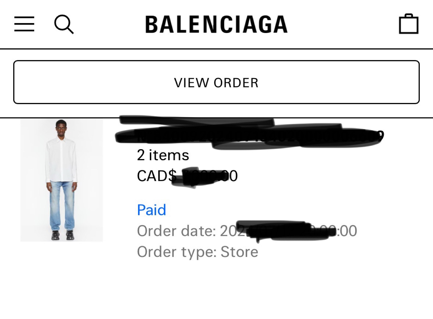 Balenciaga All-Over Logo Button-Up Shirt - photo 2