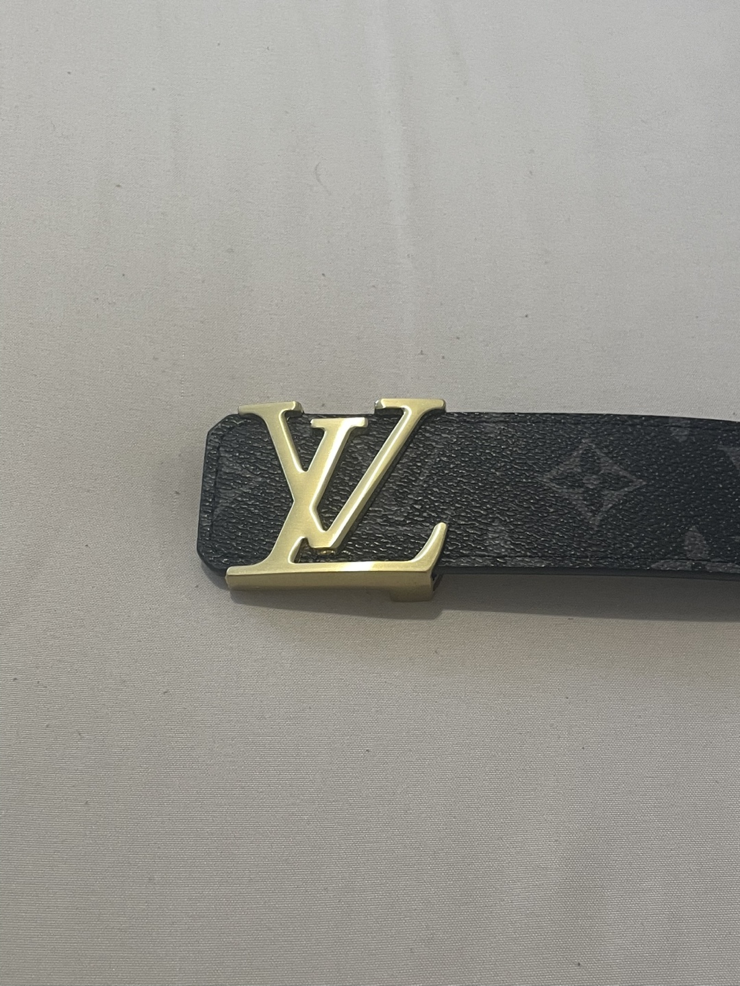 Louis Vuitton Black Leather Belt - Size 44 - photo 2