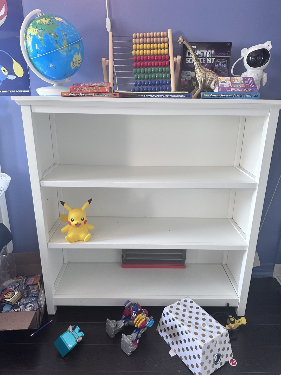POTTERY BARN CATALINA White Wooden Bookcase - Child's Bookshelf
