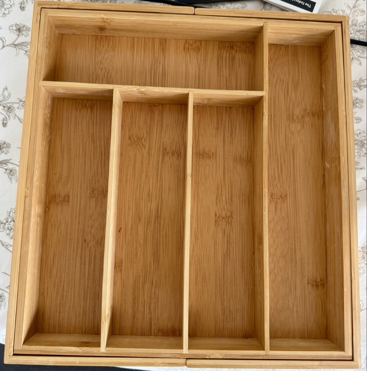 Adjustable Bamboo Cutlery Organizer - photo 2