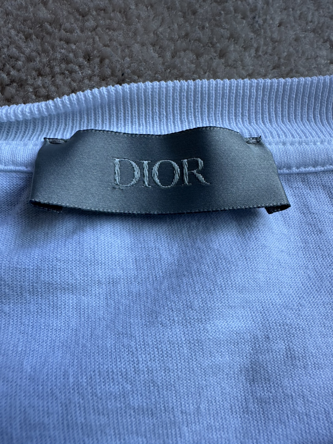 Dior Men's White Cotton T-Shirt - Size M