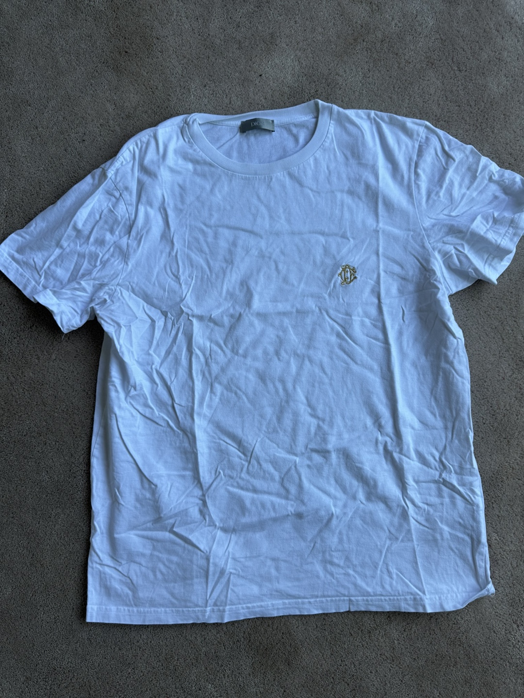 Dior Men's White Cotton T-Shirt - Size M - photo 2