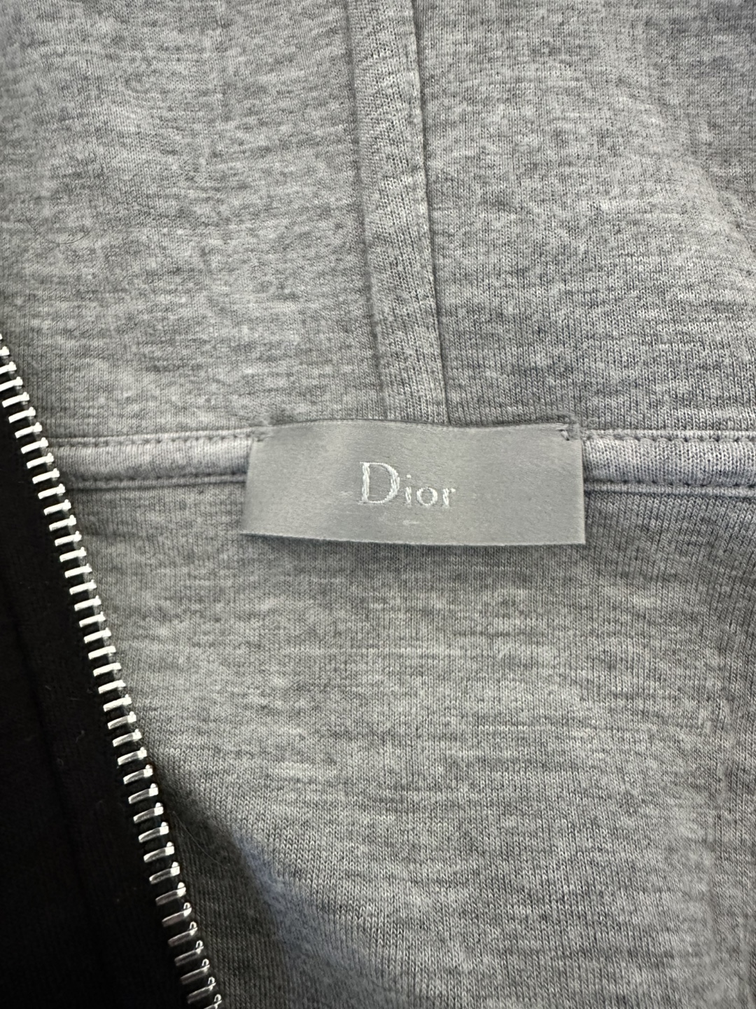 Dior Men's Black Zip-Up Hoodie Size M - photo 2