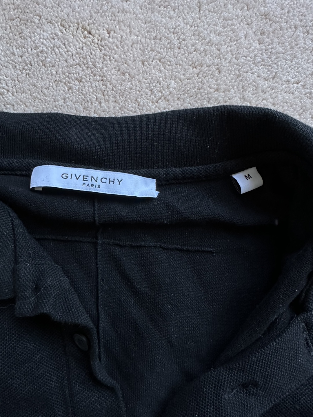 Givenchy Paris Men's Size Medium Black Polo Shirt - photo 3