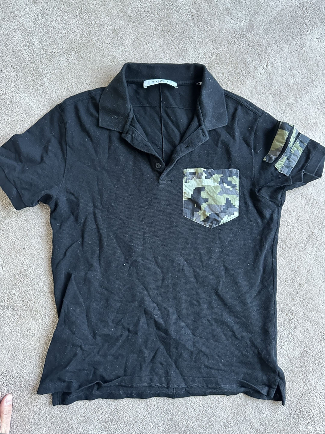 Givenchy Paris Men's Size Medium Black Polo Shirt